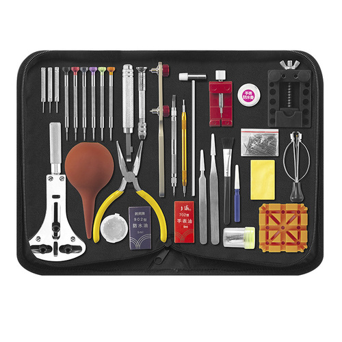 Watch repair tools, remove the watch chain, open the back cover and press the cover, novice watch repair tools, complete set of movement repair and maintenance