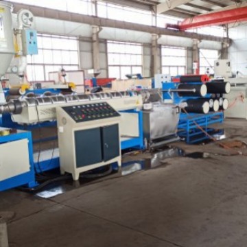 莱州厂家塑料人造松树针拉丝机组 PET PE  PP塑料精密拉丝机组