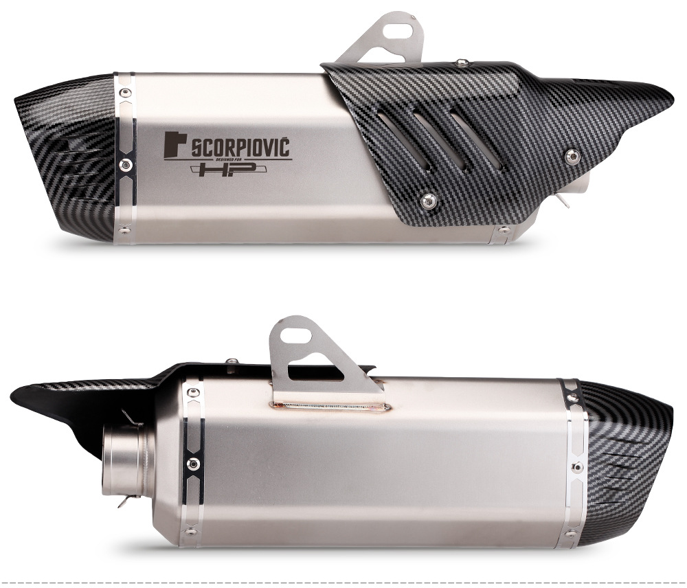 Motorcycle exhaust modified S7 rectangular Scorpio exhaust infinite 300 GSX-250R Jinpeng 502 exhaust pipe