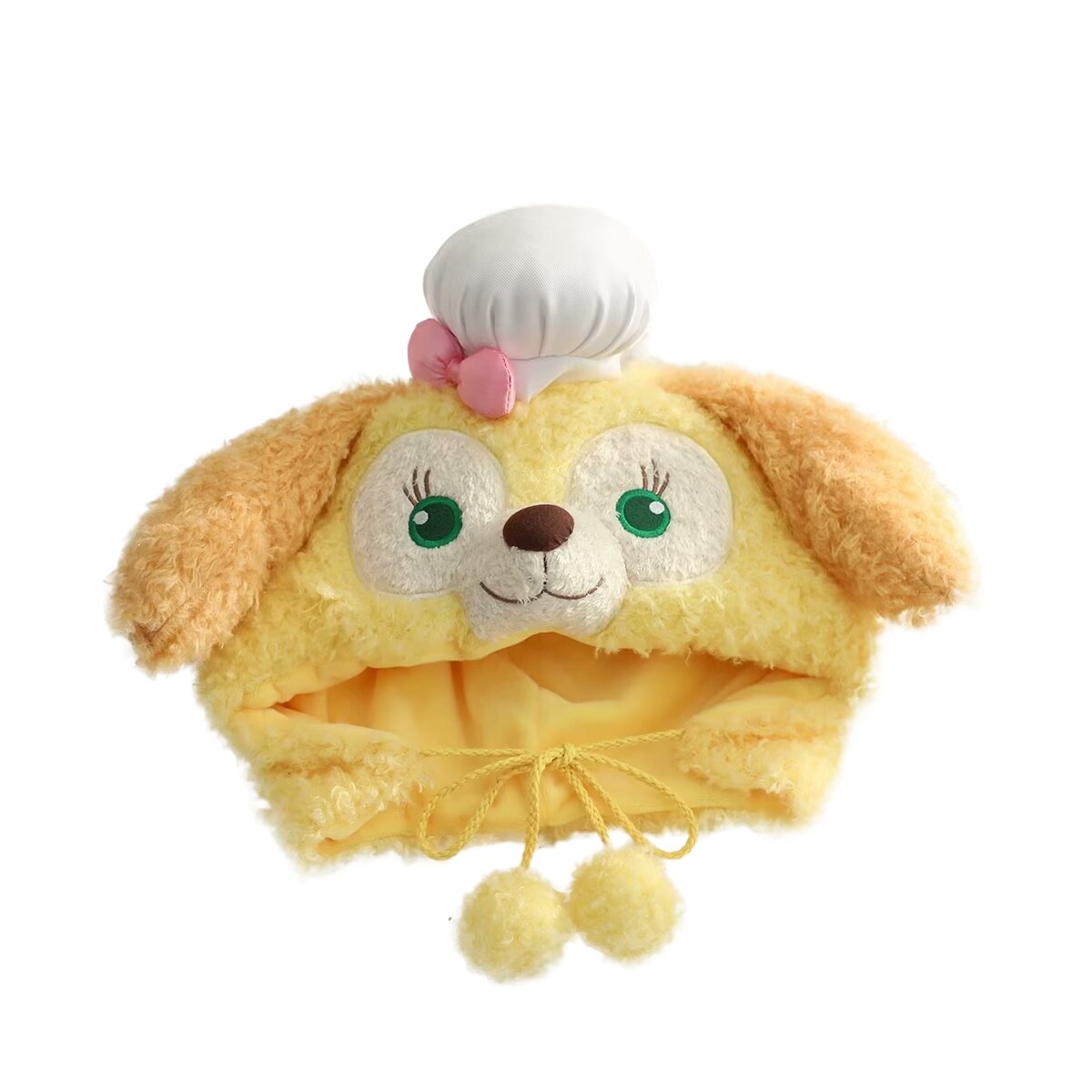 Winter cartoon cute chef Dog Cake plush warm scarf scarf children ear protection hat gloves three-piece set