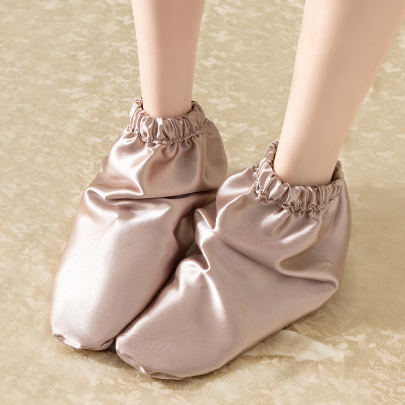 マルベリーシルクスリーピングソックス、シルクスリップフットカバー、スリーピングフットプロテクションソックス、暖かい産後ソックス、スリーピングソックス、エアコンソックス