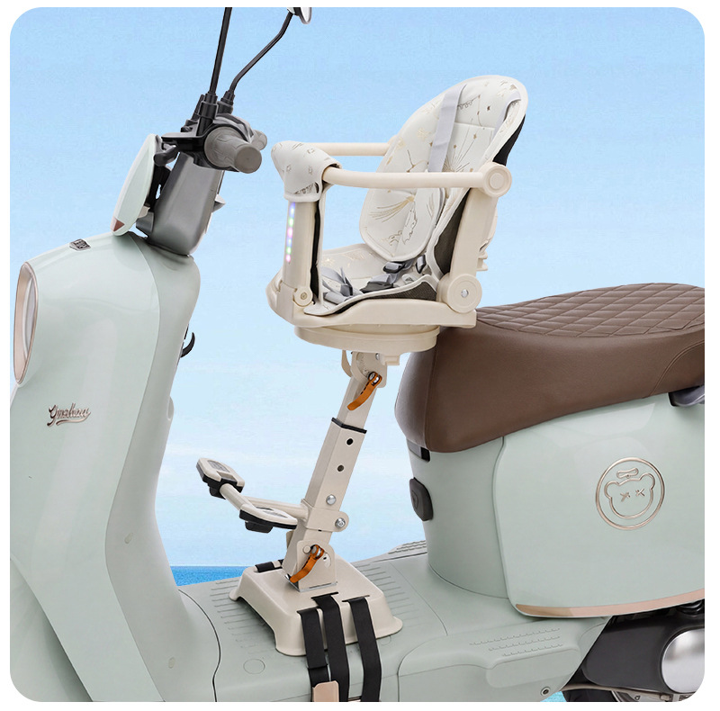 Multifunctional electric vehicle child seat, adjustable for sitting and lying down, 360-degree rotation ° Rotating safety seat