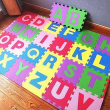 数字字母拼图泡沫地垫儿童宝宝爬行垫卧室拼接铺地板海绵垫子家用