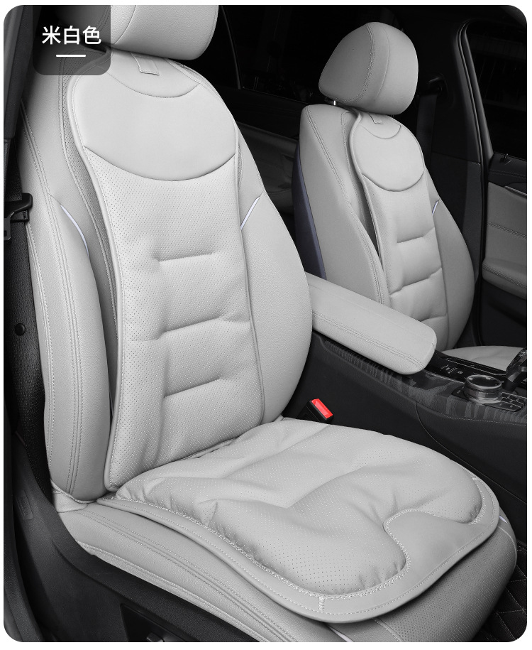 Suitable for Bmw, Mercedes-Benz, and Audi Car Seat Covers, Universal for All Seasons, Made of Nappa Leather, with Lumbar Support Cushion for the Rear Seats