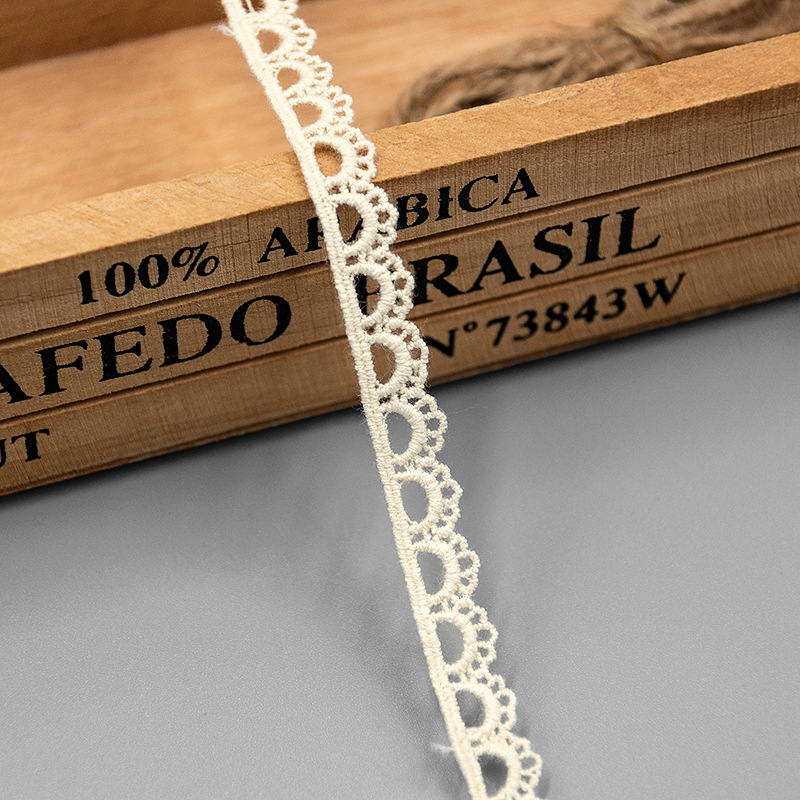 多龍ミルク糸透かし彫り水溶レース補助材料犬歯辺ロリータスカート刺繍織物生地