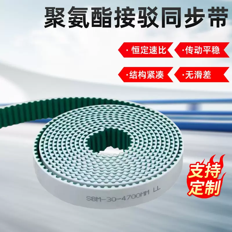 厂家批发聚氨酯同步带 T5T10AT5齿形开口同步带工业皮带传动带