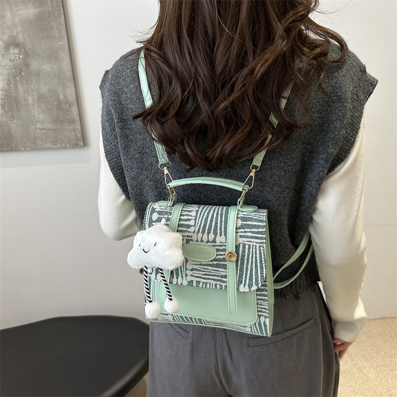 Bolsas de moda de verano de vaqueros para mujeres 2024 nueva moda mochila de vacaciones, mochila de viaje universal