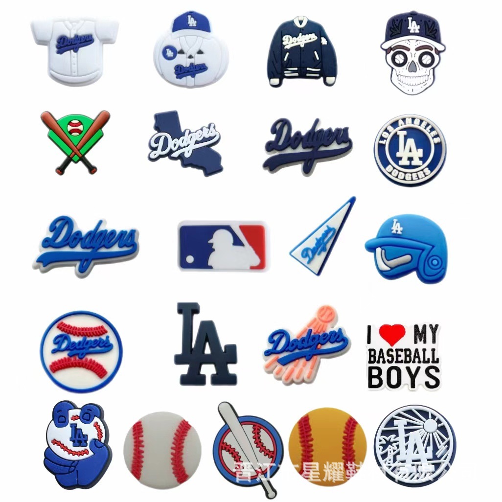 棒球洞洞鞋鞋花鞋扣沙滩鞋手环洞洞配件diy装饰品现货