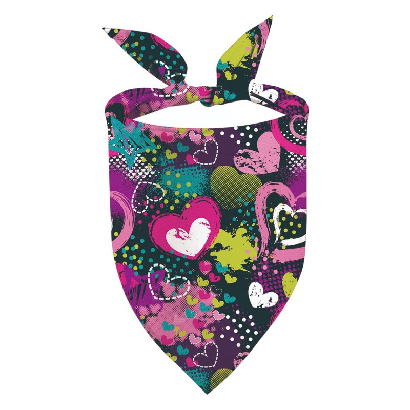 Día de San Valentín transfronterizo mascota babero del perro babero del animal doméstico fábrica al por mayor