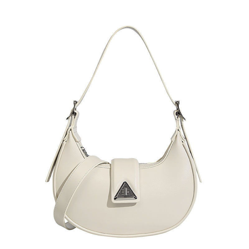 Genuine Leather Crescent Bag Baguette Underarm Bag For Women 2026 New Summer Versatile Niche Design Shoulder Crossbody Bag - Thumbnail 5