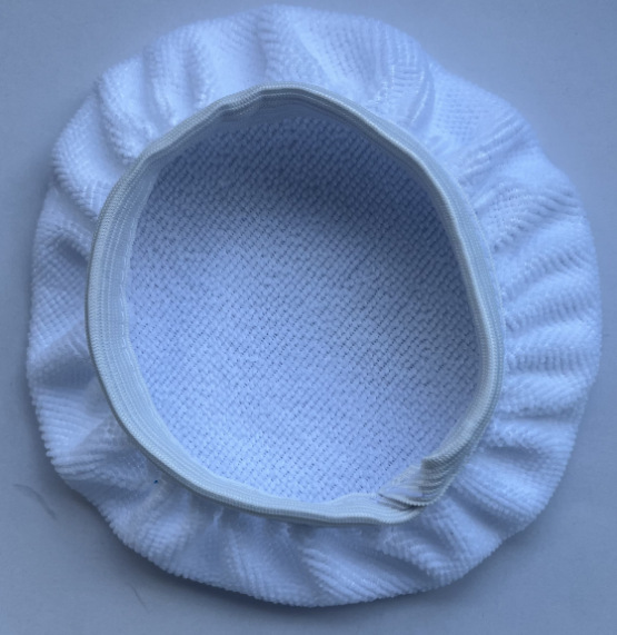 흰색 폴리 에스테르 테리 수건 천 200g
