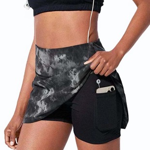 Custom Anti-Exposure Skirt, Fitness Tennis Skirt, Sample-Made Sports Short Skirt for Women, Skirt-Pants for Running