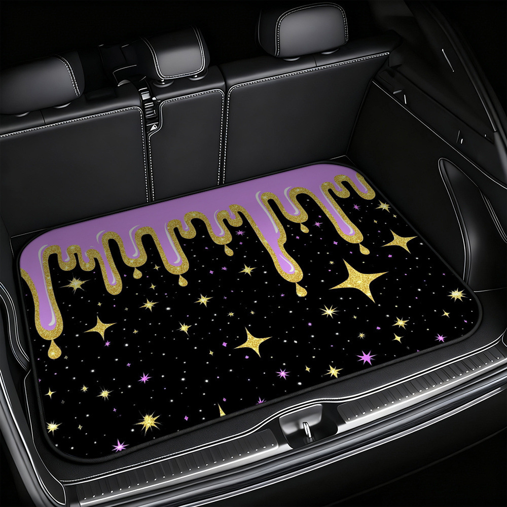 Temu's Best-Selling Trendy Sports-Style Trunk Mat, Stain-Resistant and Wear-Resistant, Suitable for All Seasons, New Car Interior Mat, New Foot Mat