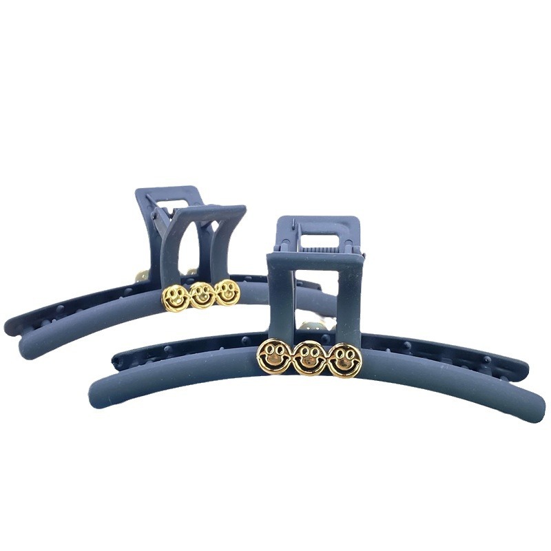 Clip de garra de gran tamaño 13cm clip de tiburón esmerilado negro horquilla de alto grado cuchara trasera femenina 2023 nuevo tocado accesorios para el cabello