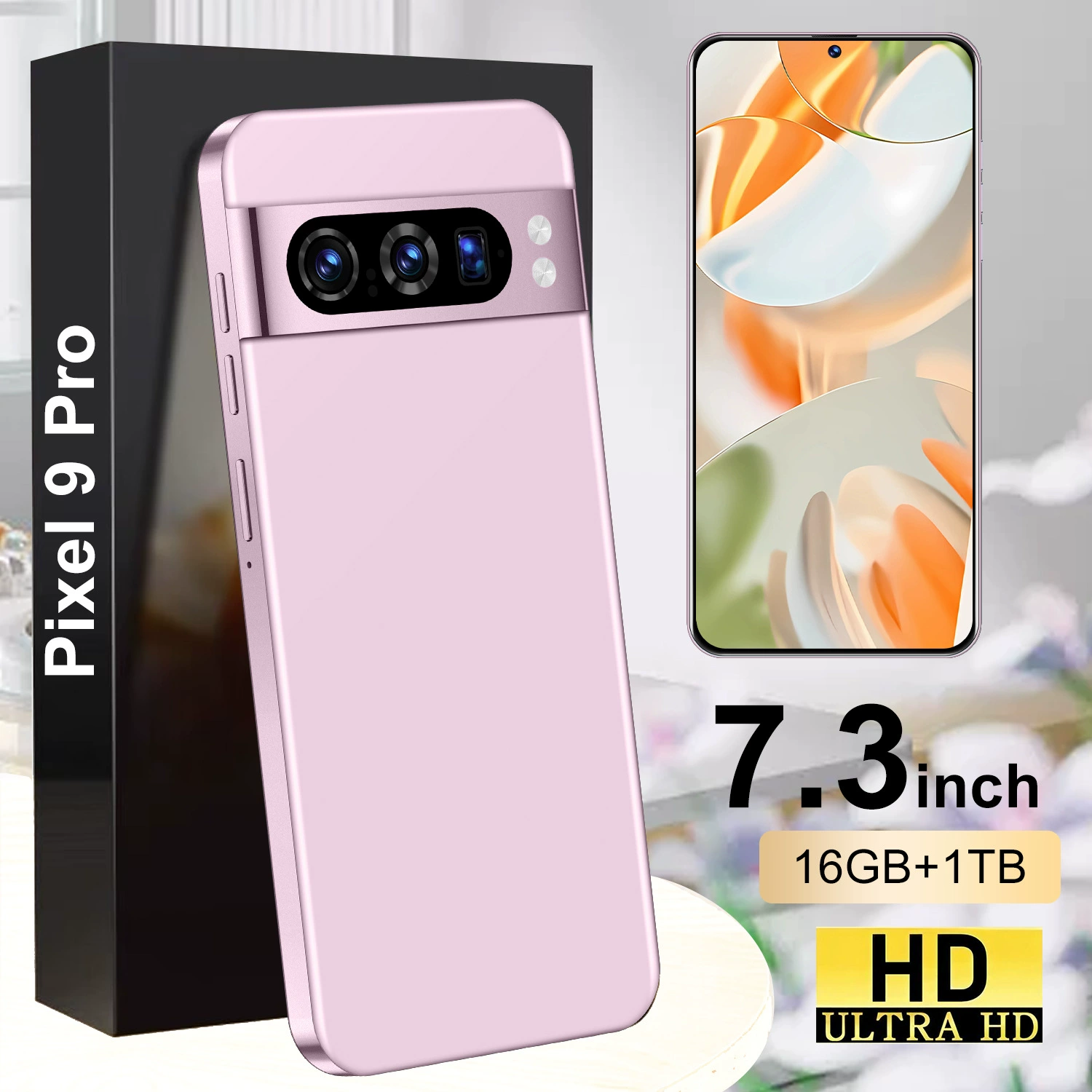 Хит продаж мобильный телефон Pixel9 Pro Android телефон 7,3 дюйма большой экран 16+1T смартфон можно отправлять от имени других