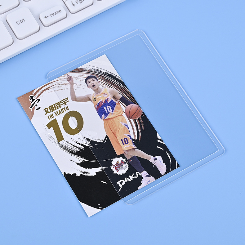 B8 funda de tarjeta dura compacta transparente vertical DIY estrella perseguidor Guka Aidou álbum de 3 pulgadas tarjeta pequeña funda de tarjeta Polaroid