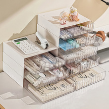 桌面文具收纳盒办公室多功能抽屉式整理盒学生杂物铅笔马克笔盒子