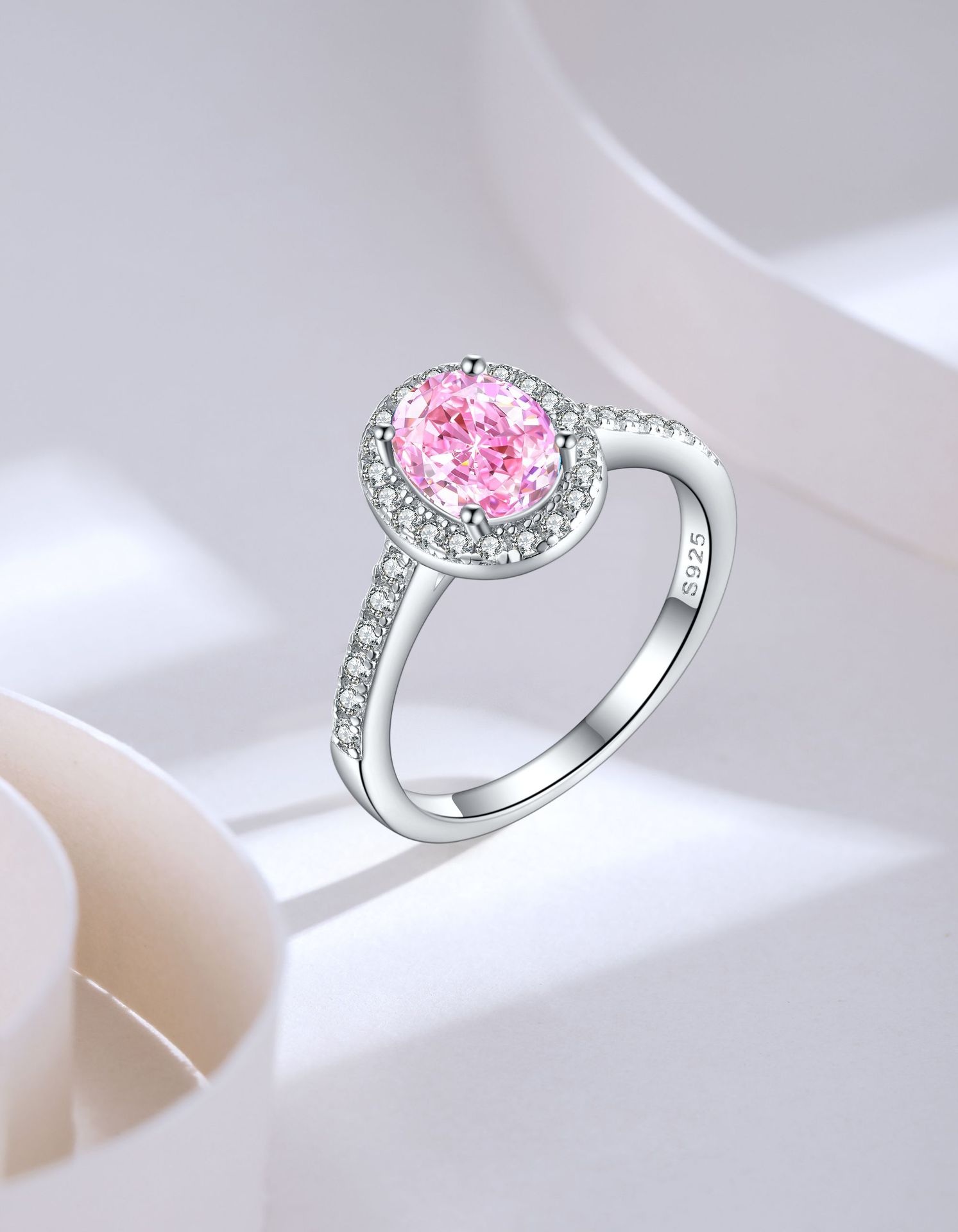 7g Weight High Carbon Diamond Inlay Material Rings Classification 1 Piece Quantity Holiday, Daily Occasion 925 Sterling Silver Material Heart Shape Pattern Women's Gender Inlay Design Simple Style, Classic Style Style 925 Sterling Silver High Carbon Diamond Heart Shape Rings 6