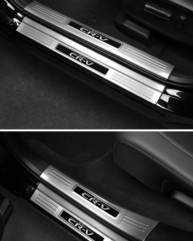 Suitable for 23-25 Models 24 Honda Crv Haoying Threshold Strip Protection Rear Guard Welcome Pedal Modified Interior Accessories