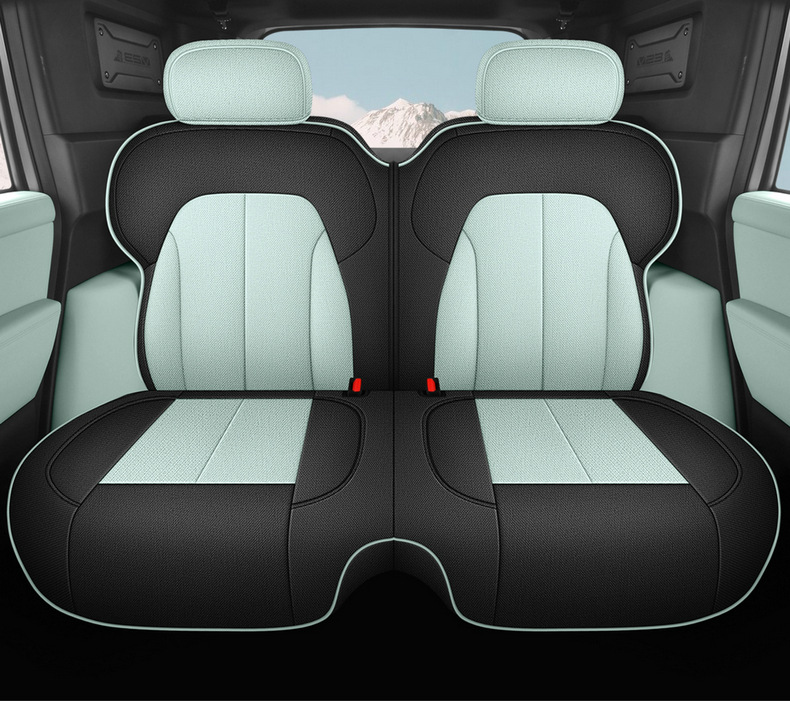 Chery Icarv23/Car Seat Cushion, Universal for All Seasons, Cotton and Linen Full Surround Seat Cover, Fabric Breathable Seat Cushion, Car Cushion
