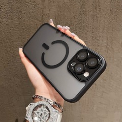 适用iphone17手机壳磁吸磨砂肤感苹果16promax防摔15保护套二合一