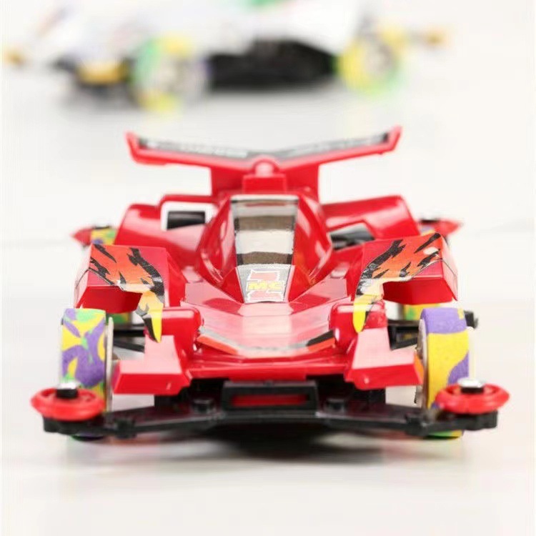 Mini 4WD Electric Toy Car Assembly and Assembly Off-Road Sports Car 1980s Nostalgic Street Vendor Children's Toy