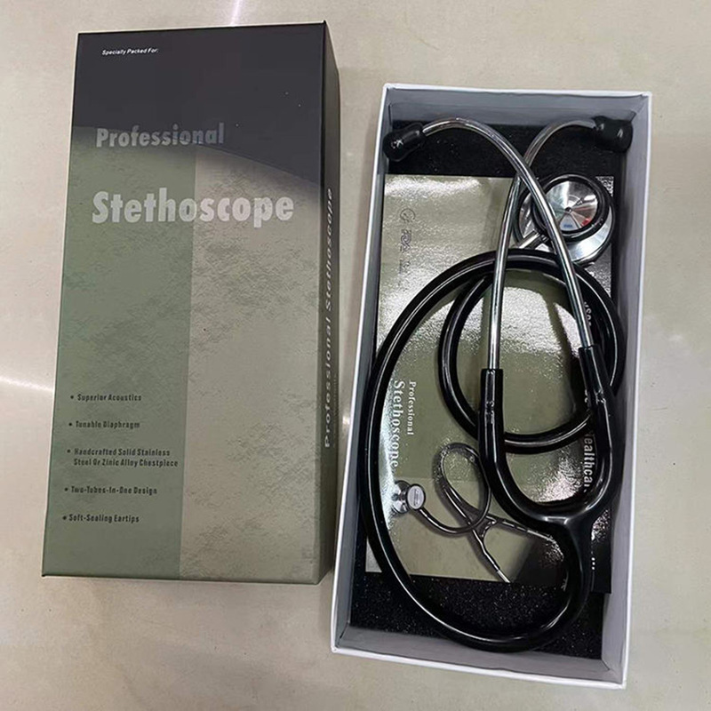 医疗医院诊断经典双用听诊器学生医生双管双头听诊器stethoscope|undefined