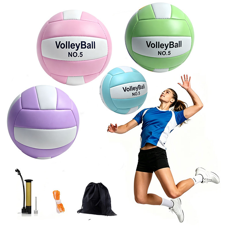 5号排球中考体育防滑排球加厚PVC机缝排球Volleyball运动户外跨境