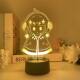 Usb Night Light Encountered Q Edition White Bird Princess Zhengtai Double Acrylic Light Plate to Send Friends Gift Ornament Light