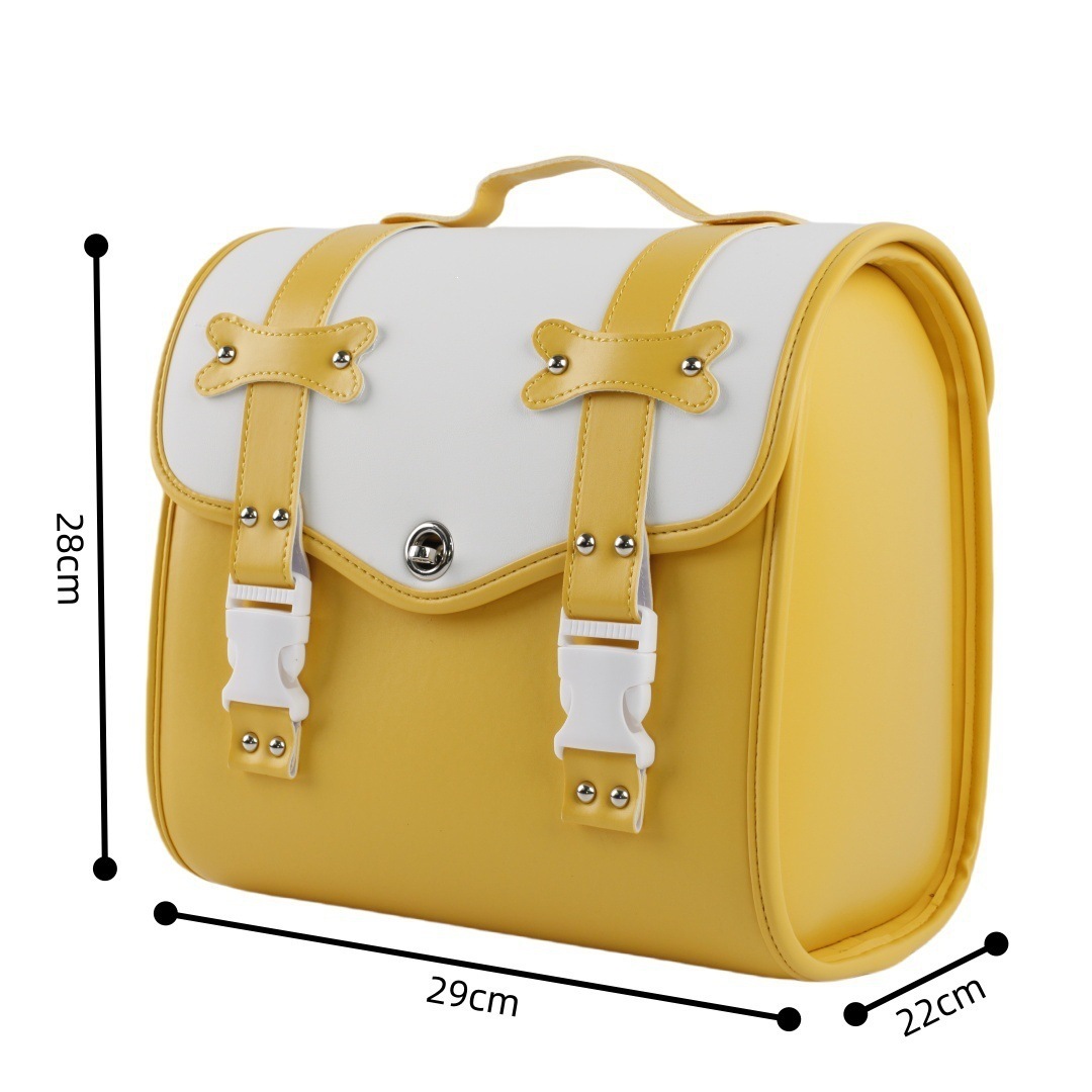 Hot-Selling Colorful Rear Trunk Bag for Electric Vehicles, Large Capacity Storage Bag for Electric Bikes, Can Hold a Helmet