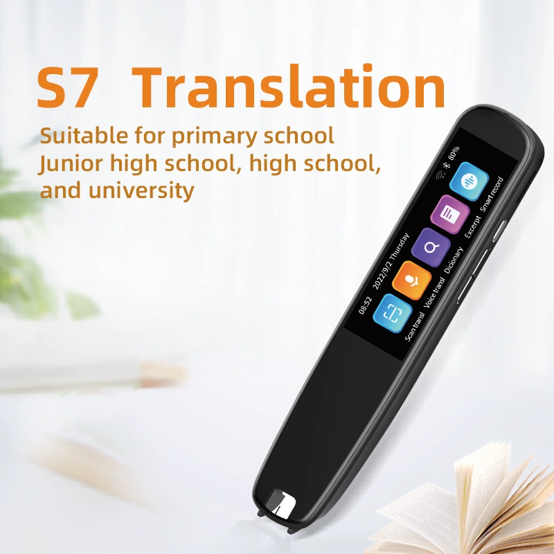 Smart scanning pen offline scanning translation pen voice translator device Russian French offline reading pen translator S7