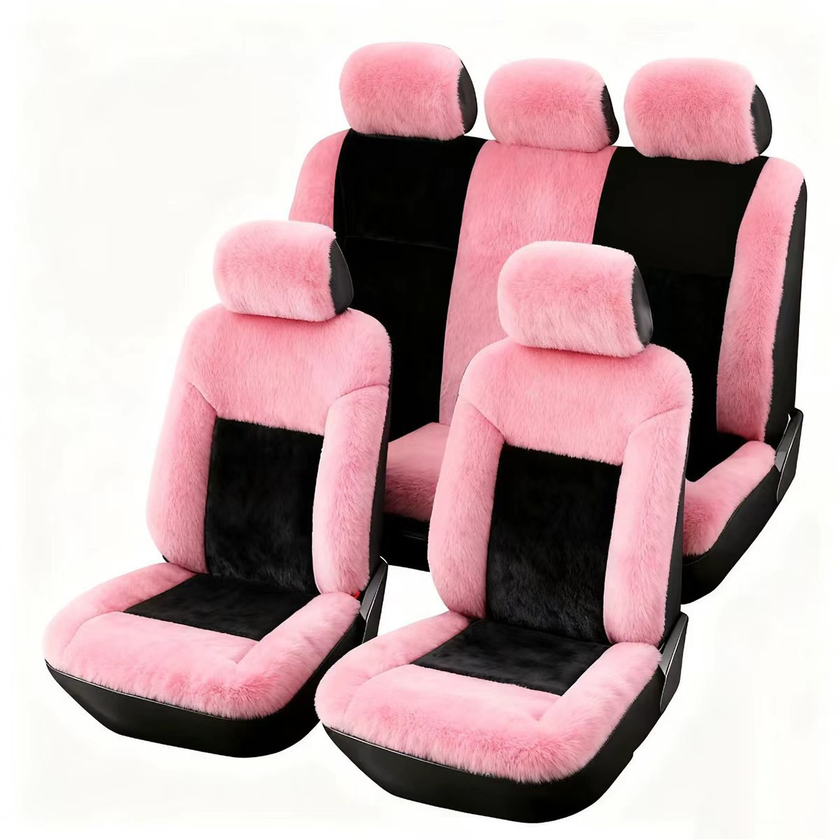 Invierno, cubierta de cojín de automóvil de terciopelo ártico, cubierta de asiento de terciopelo grueso, cubierta de asiento caliente, antideslizante y no fácil de perder cabello. image 23