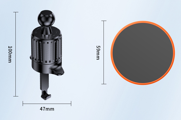 N52 Strong Magnetic Car Mount for Magsafe, 360-Degree Rotating Car Navigation Phone Holder Wholesale