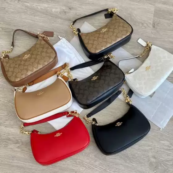 C Koujia Teri Underarm Crescent Bag Retro Old Flower Women's Bag Classic Old Flower Dumpling Bag Fashion Single Shoulder Crossbody Bag