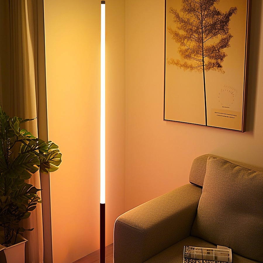 Floor lamp simple Nordic led living room bedroom vertical bedside lamp corner floor lamp feeding lamp atmosphere lamp