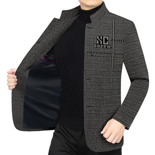 2025 Spring and Autumn Thin Suit Jackets Fashion Trendy Middle-Aged Men's Casual Slim Business Casual Suits for Men