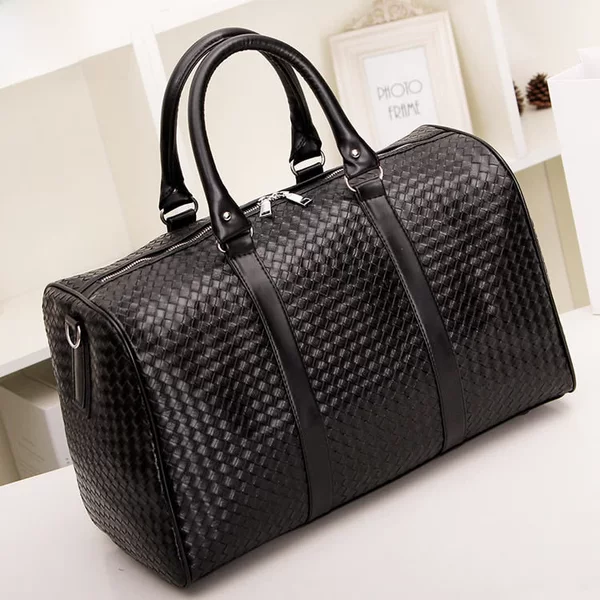 New Style Woven Portable Travel Bag Large Capacity Single Shoulder Luggage Bag for Men and Women Travel Bag Black Business Travel Bag