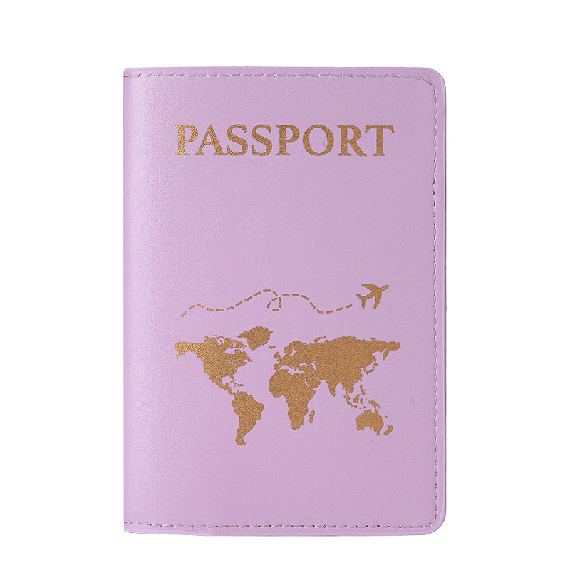 Clip de pasaporte de cuero transfronterizo pareja nuevo regalo de boda bolsa de documentos de viaje bolsa de pasaporte PU