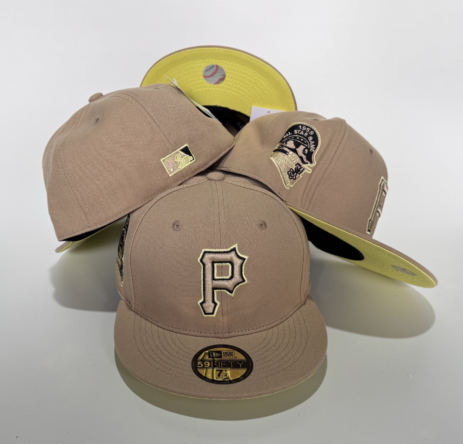 Transfronterizos de alta calidad totalmente cerrados no ajustables bordados sombreros de béisbol comercio exterior sombreros de sombreros para hombres y mujeres sombreros de borde plano al por mayor
