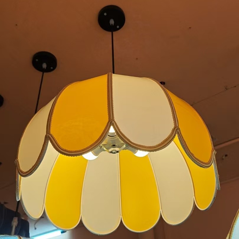 新款布艺吊灯灯笼创意布艺禅意吊顶茶楼仿古饭厅大堂创意装饰吊灯