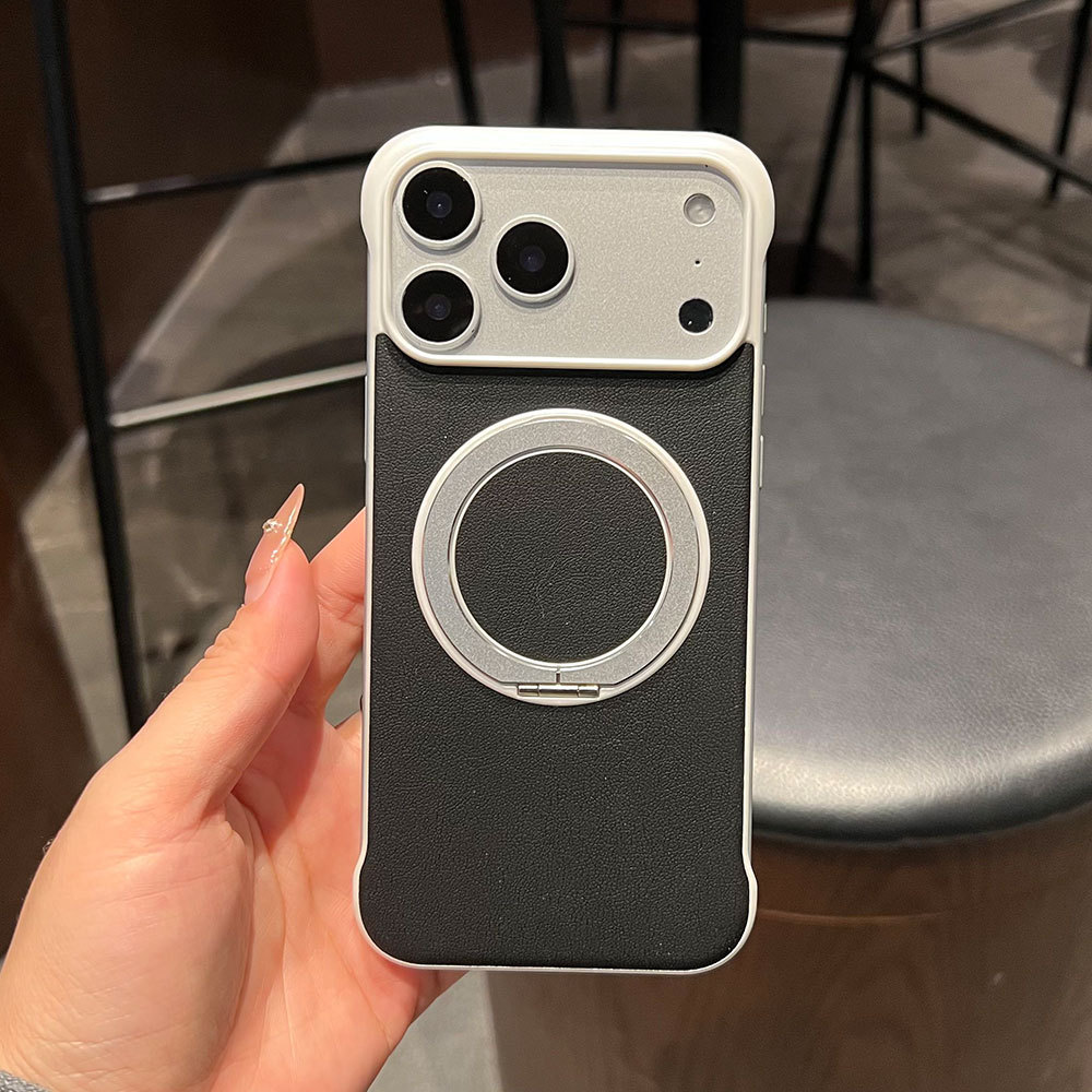 Custodia protettiva ultra sottile senza cornice, compatibile con iPhone 17, Huawei e Xiaomi, con adesivi in pelle e supporto._voghion.com