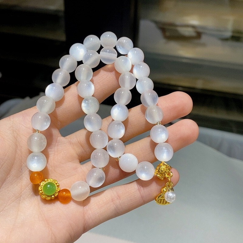 抖音快手光变海云母双圈搭配葫芦如意配饰多圈七彩手串直播爆款|undefined
