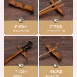 现货供应竹鞭搁置 竹制筷子托 茶道配件竹制茶具配件批发