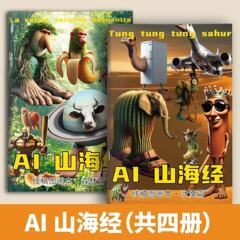 海外山海経描本シリーズ通哥木棒人森林編絵本サメ塗り絵絵本卸売り