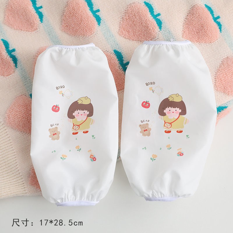 흰색 배경 소녀 방수 모델