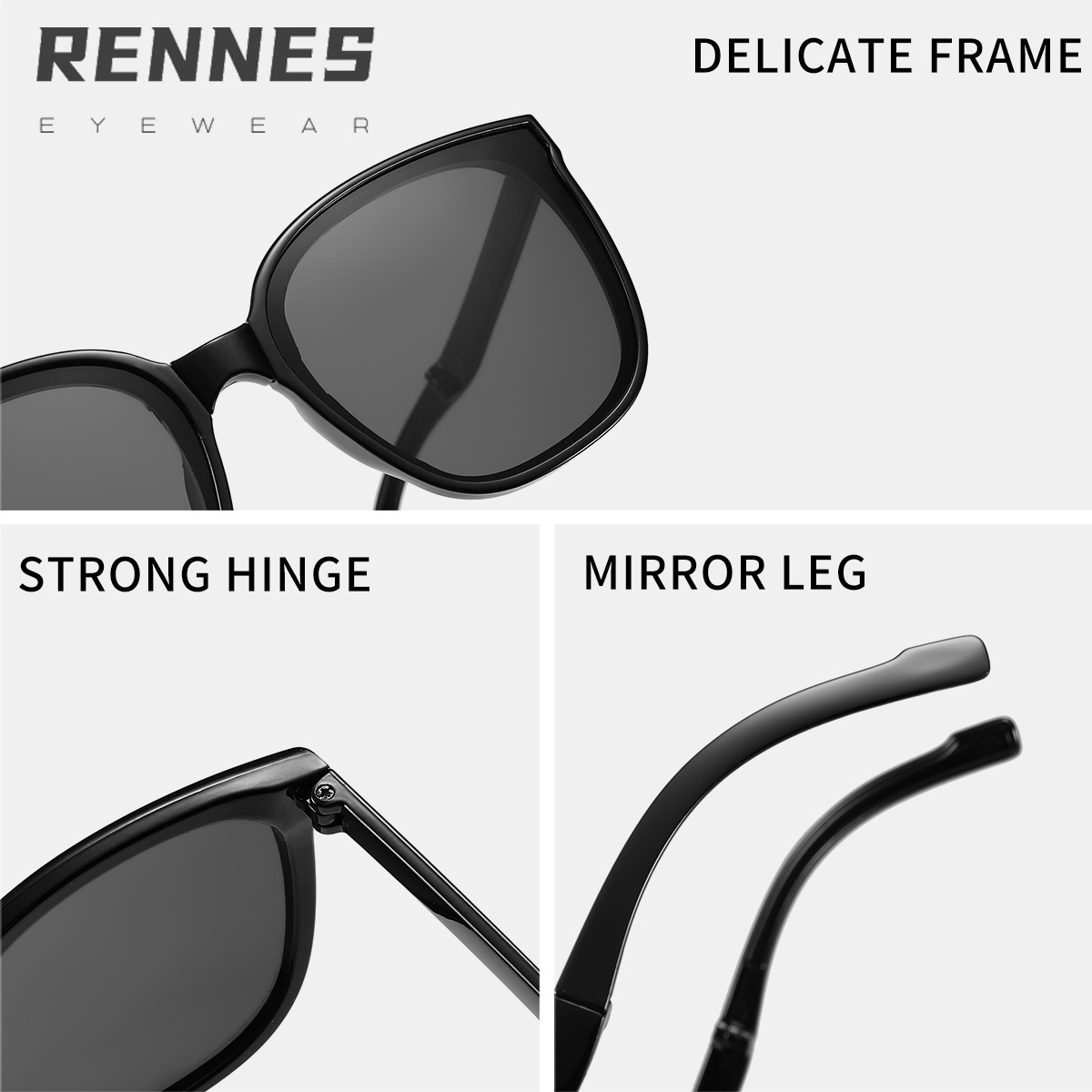 Niños nuevo de alta calidad portátil plegable cuadrado moda todo-Partido UV gafas de sol UV400