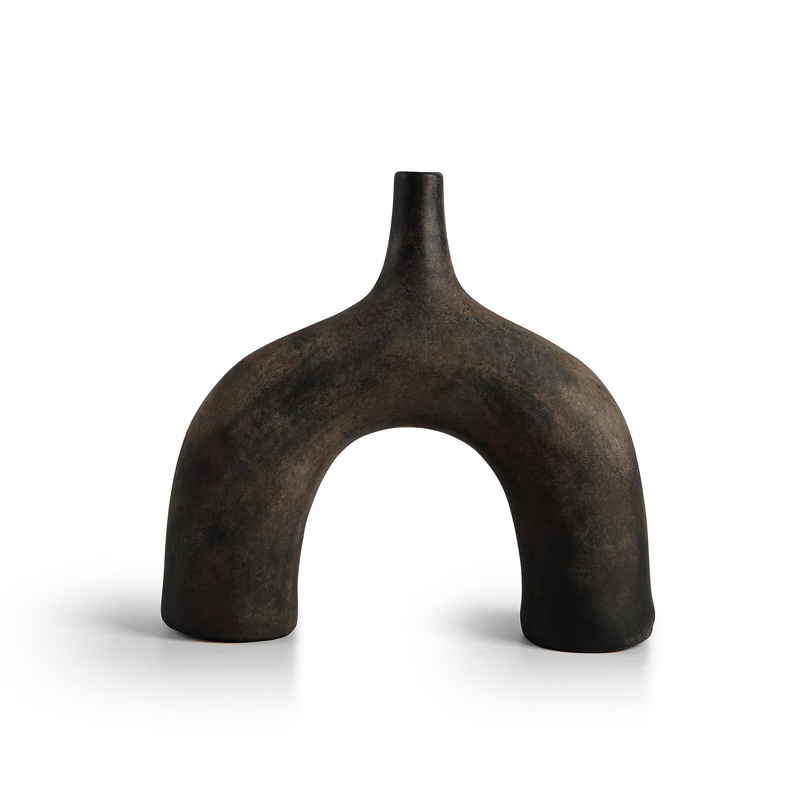 寂風陶磁器花瓶置物北欧レトロ芸術花器見本間客間生け花ソフトデスクトップアクセサリー