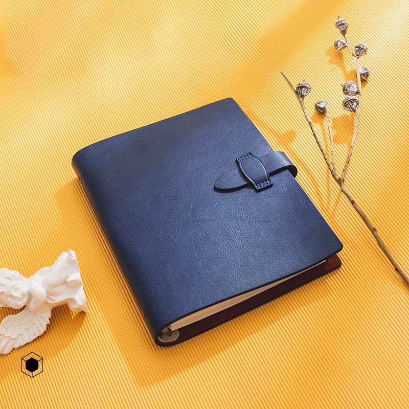 Cuaderno personalizado simple retro de dos capas hebilla de cuaderno de cuaderno de folga desmontable cuaderno de folga