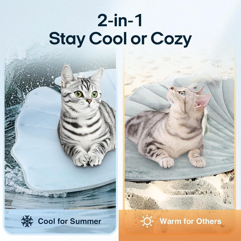 夏の猫の巣快適な猫アイスマット床ペット猫と犬ユニバーサル INS 北欧スタイルイチョウの葉のフロアマット|undefined