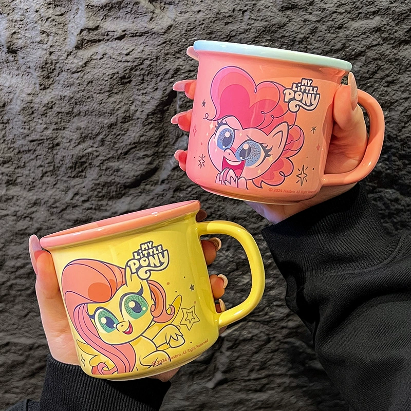 Genuine authorized straight reverse mouth cup home water cup ceramic mug birthday gift for girls